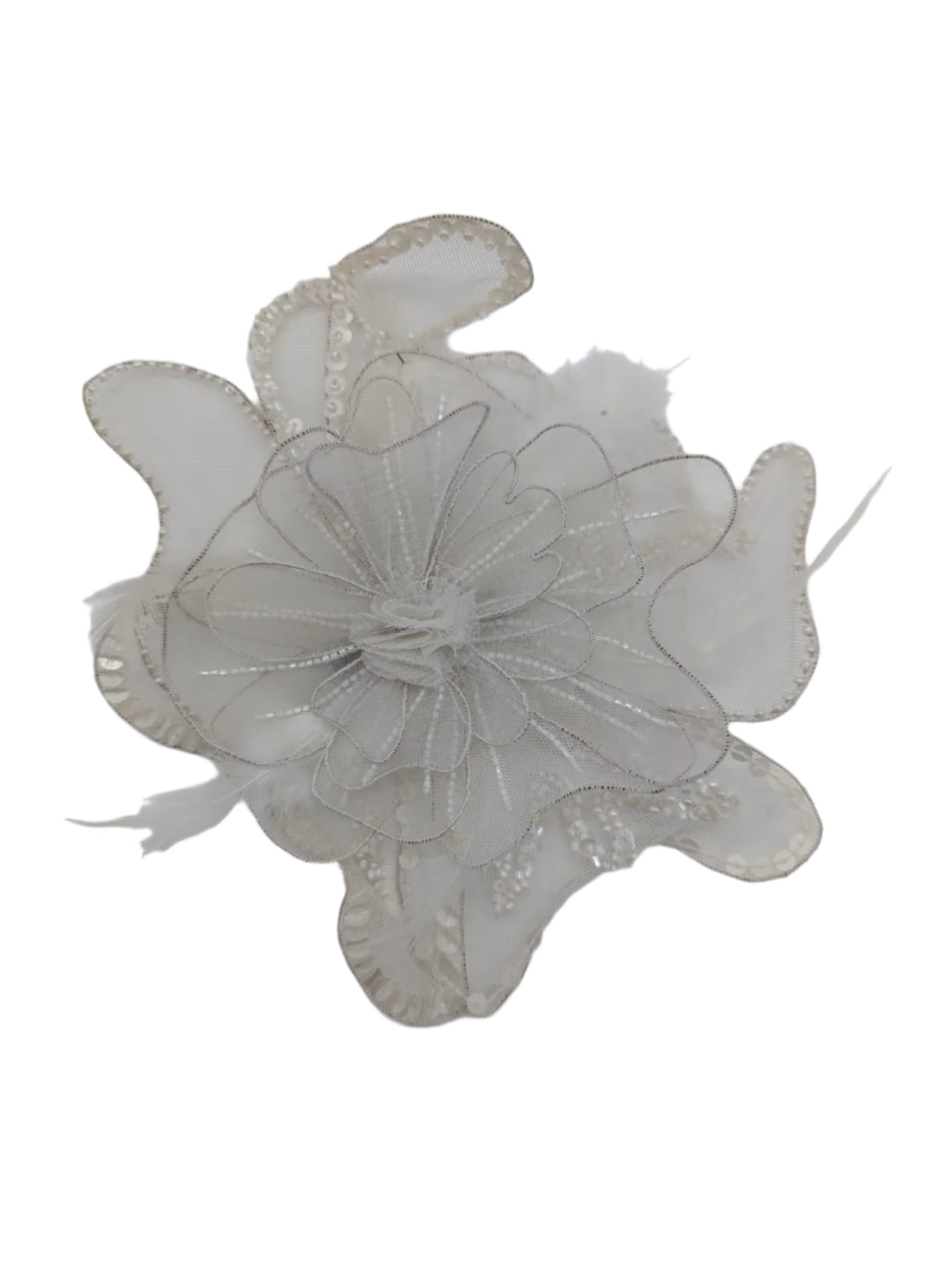 Broochella Alstroemeria flower designer hand beaded bridal wedding brooch pin