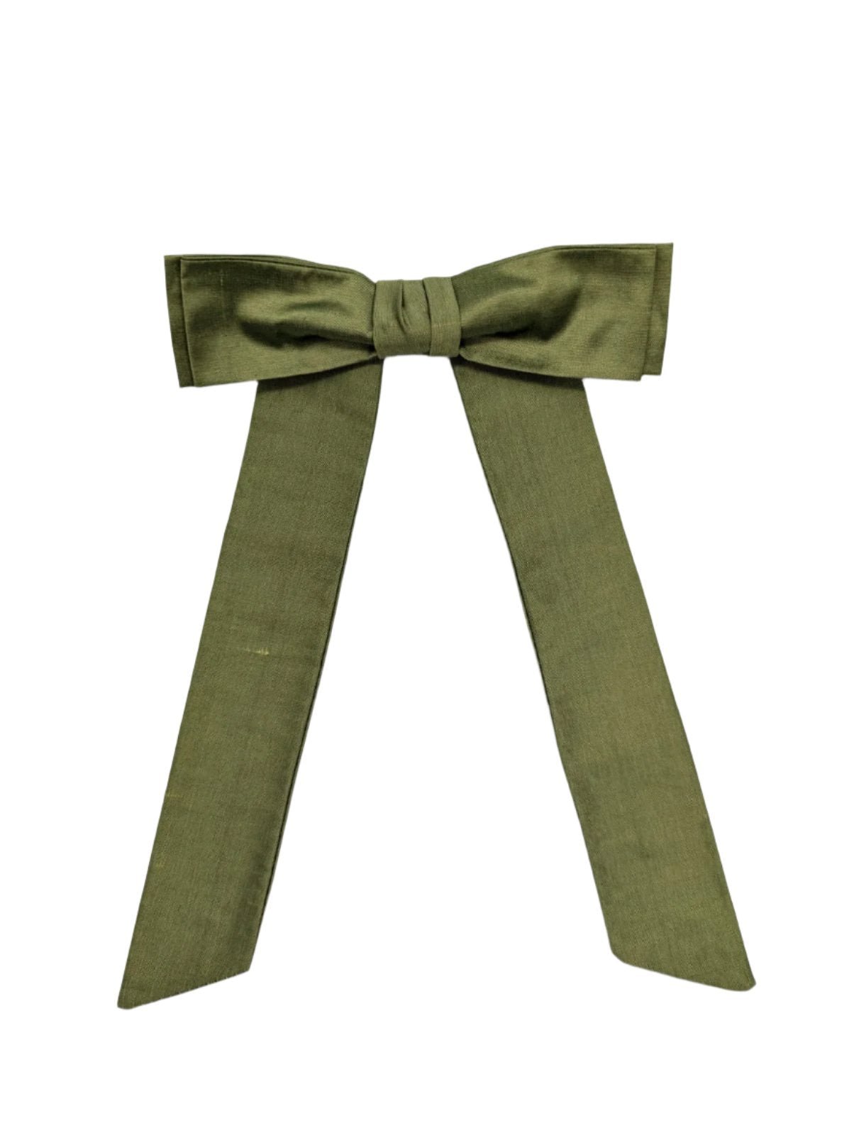 Broochella Alice avocado green handmade silk bow luxury men’s women’s brooch pin