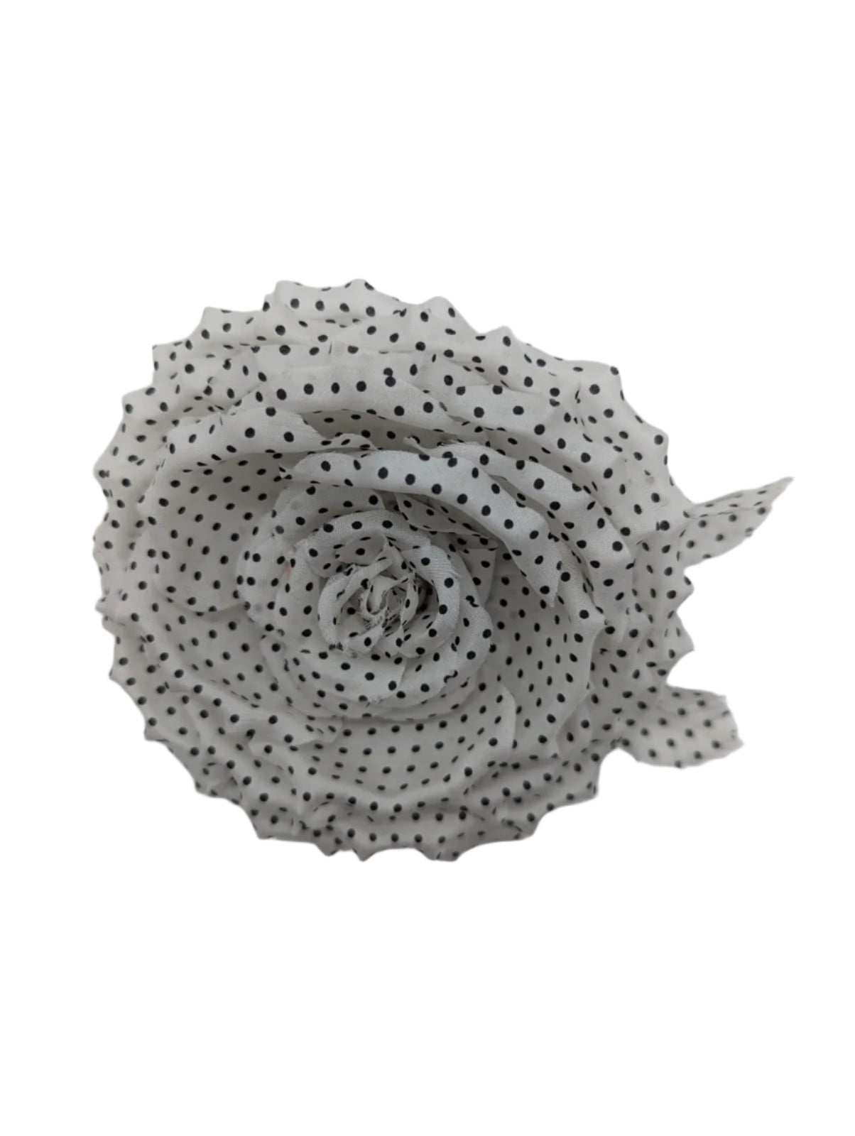 Broochella Dalmata flower brooch pin handmade polka dot spot spotted white black luxury designer women’s men’s