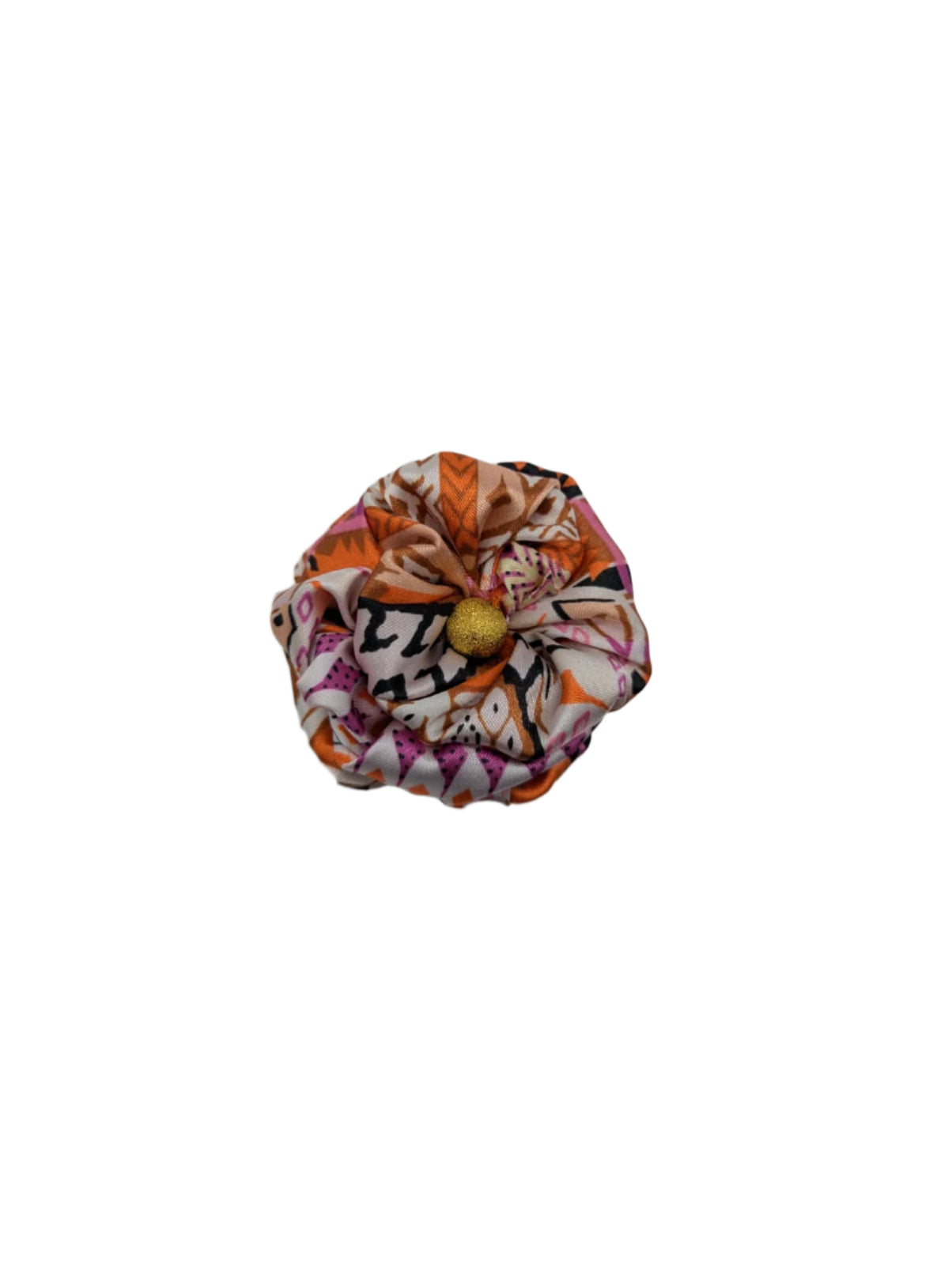 Broochella Poochella Dog pet flower brooch collar accessory handmade pink printed satin designer luxury