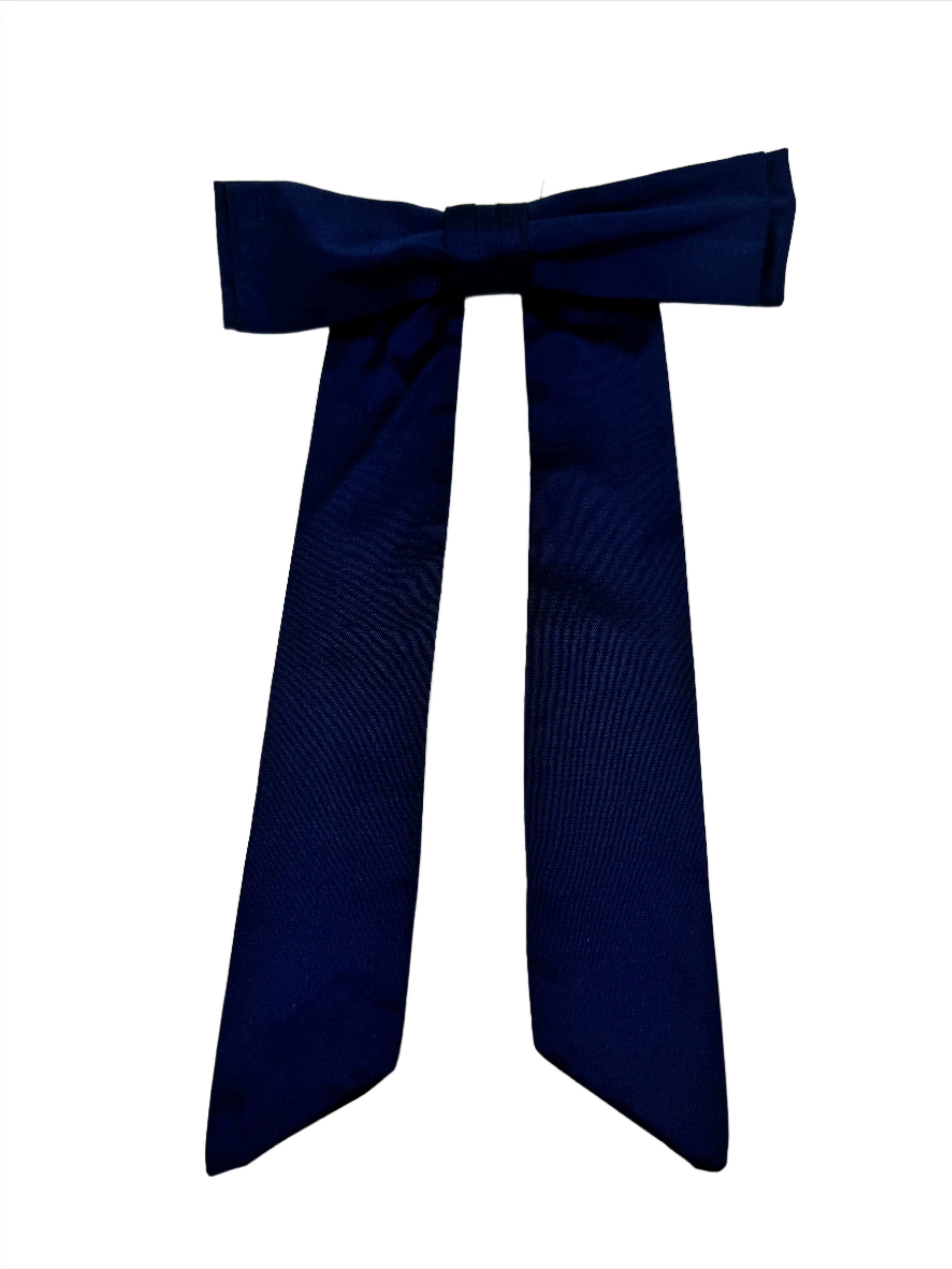 Broochella Alice Navy handmade silk bow luxury men’s women’s brooch pin