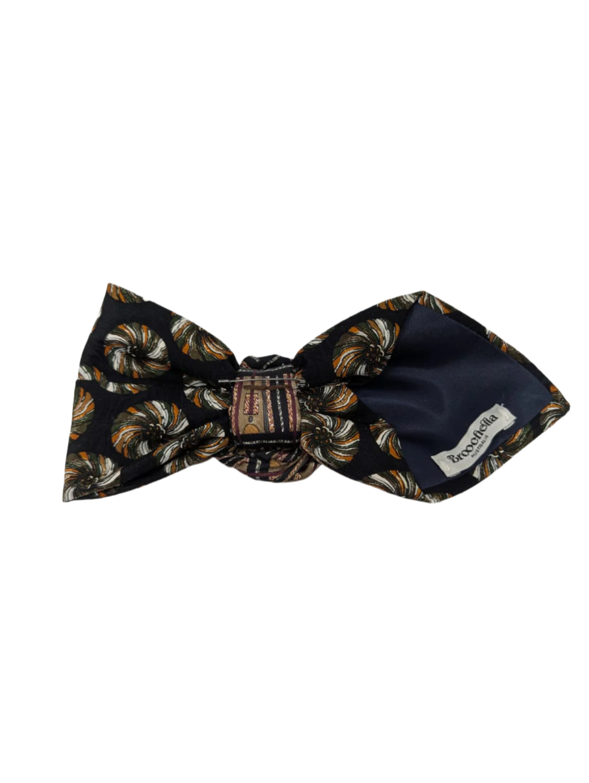 Broochella Bolivar cravatte tie brooch pin handmade up-cycled vintage designer luxury women’s men’s