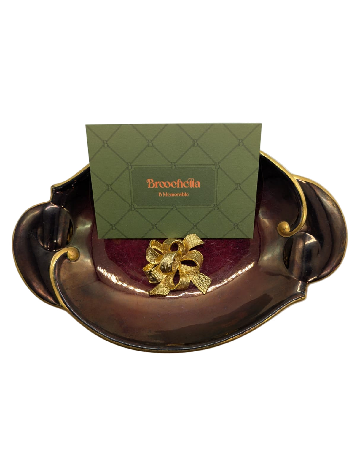 Broochella vintage brooch pin gold tone men's women's luxury designer