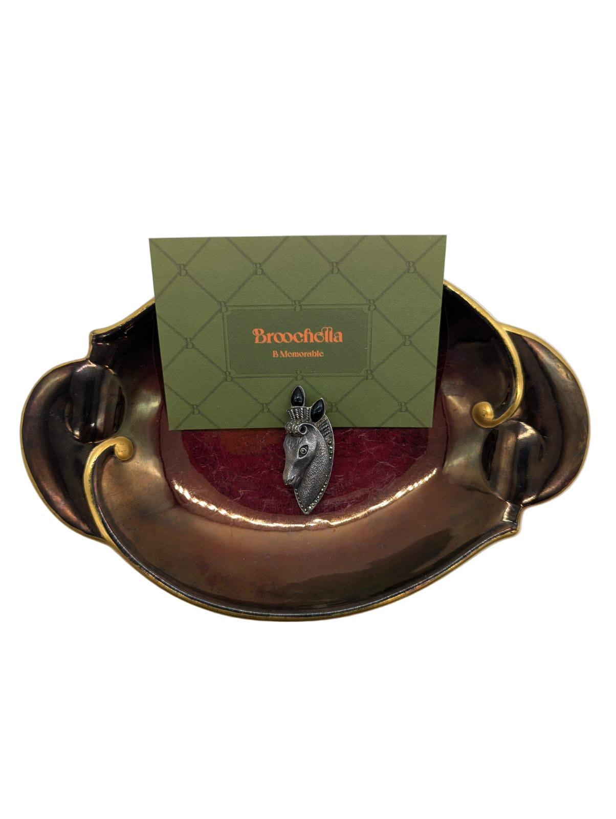 Broochella Vintage Silver 925 Sterling Horse brooch pin men's women's luxury designer