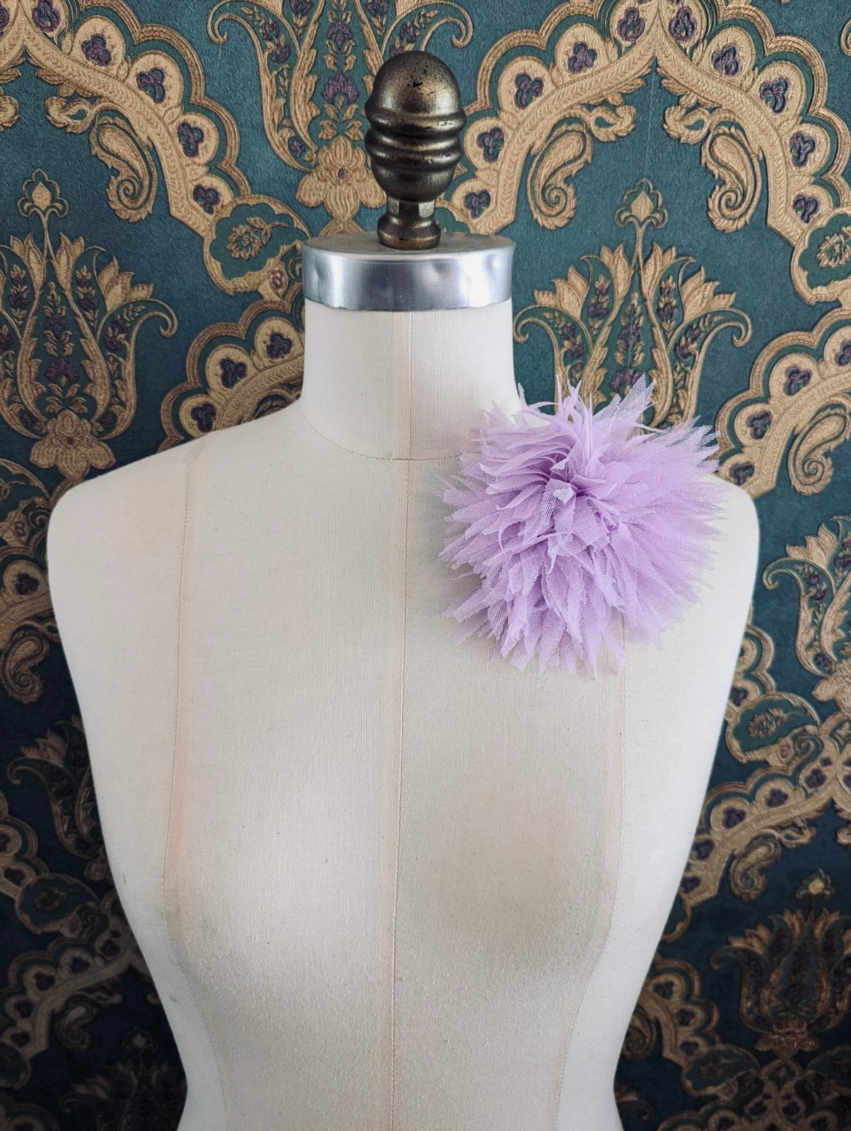 Broochella Monello Urchin brooch pin handmade luxury designer lilac