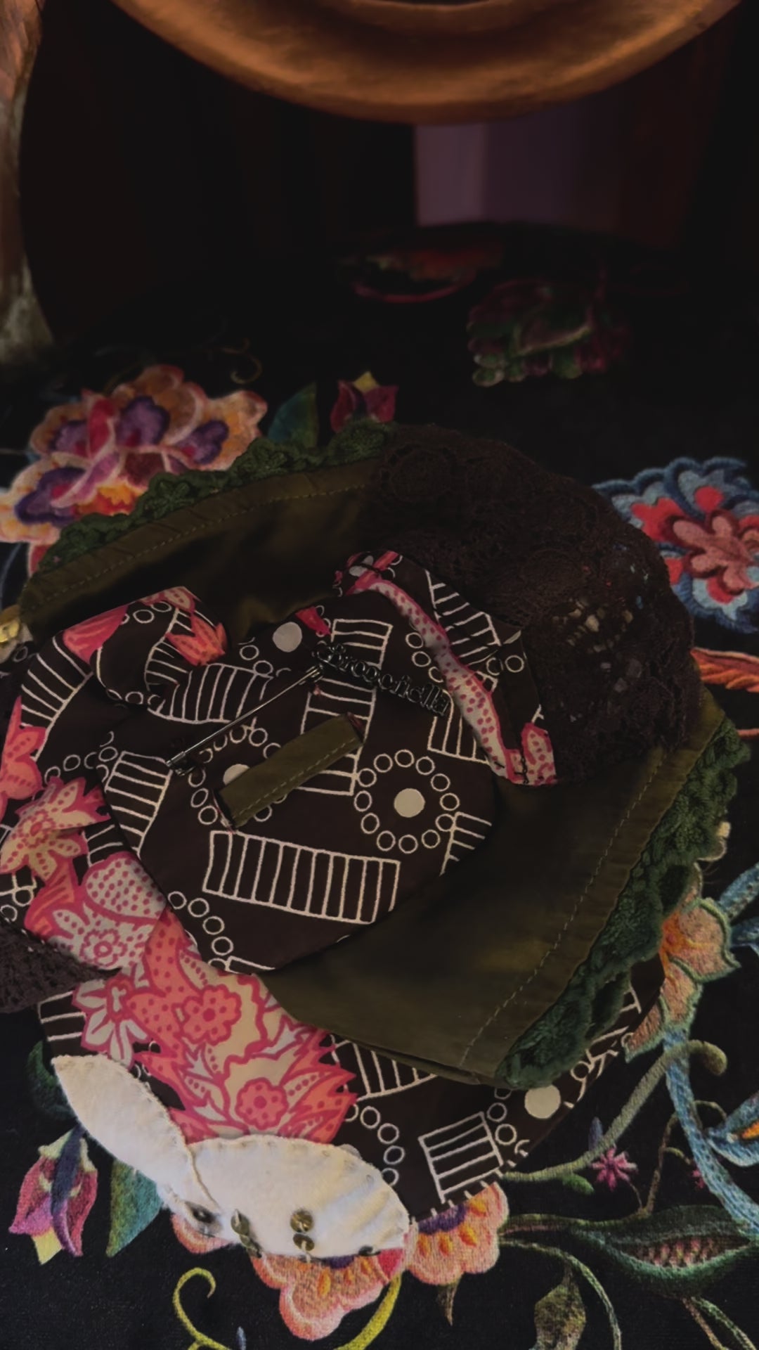 Broochella Sentimental Threads bespoke custom handmade flower brooch pin luxury designer
