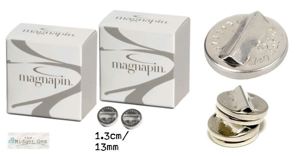 Broochella brooch magnets magnapin silver tone metal