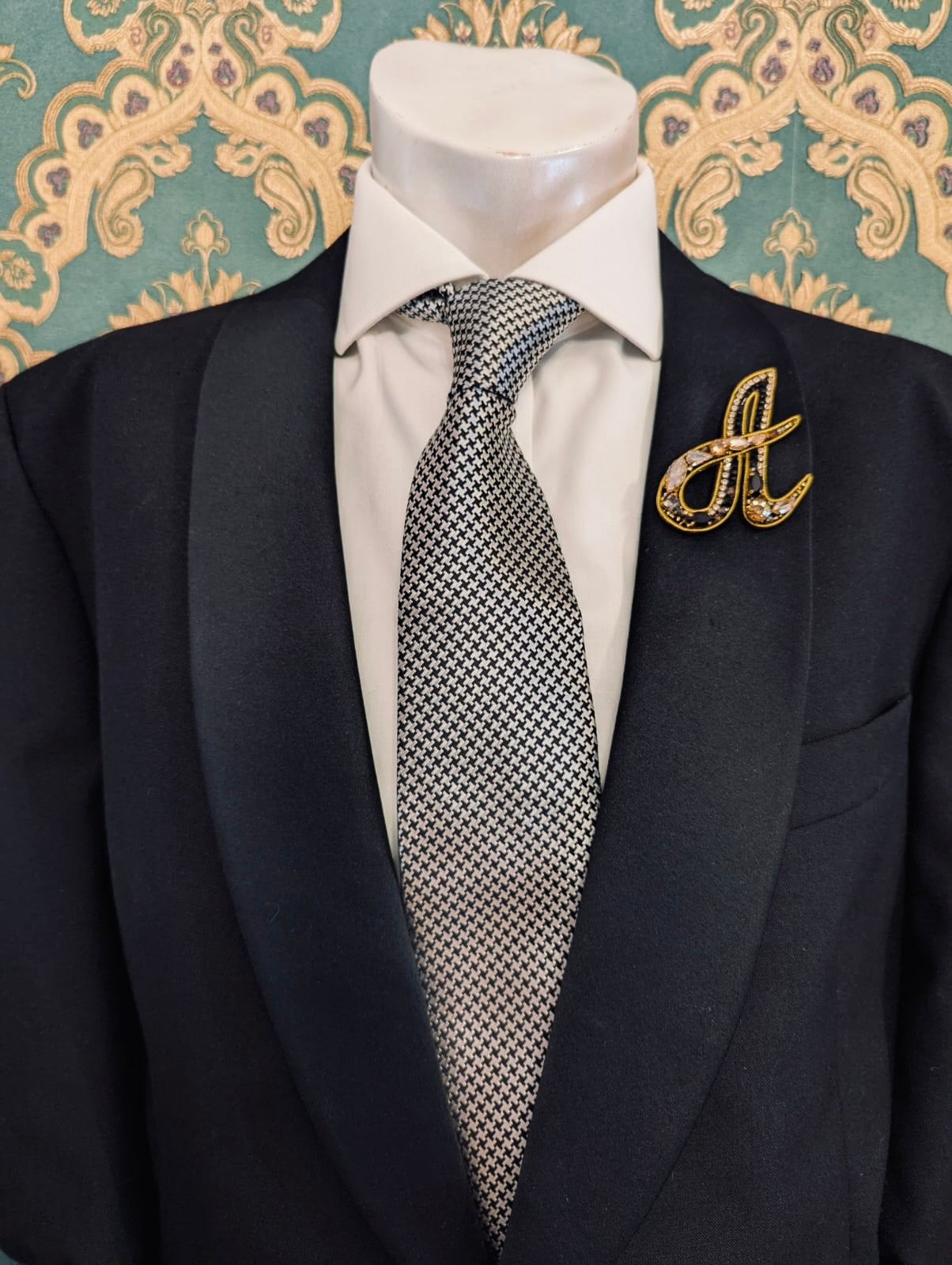 Men's Initial Brooch