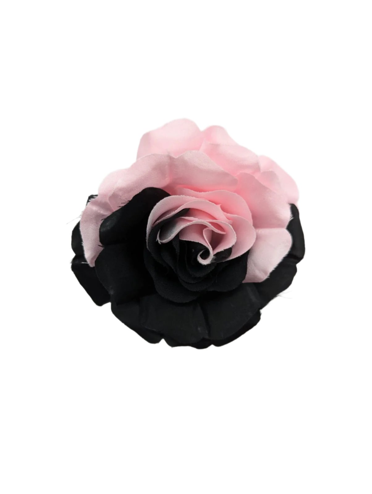 Broochella Amore Nella Notte fabric flower pink black brooch pin men’s women’s