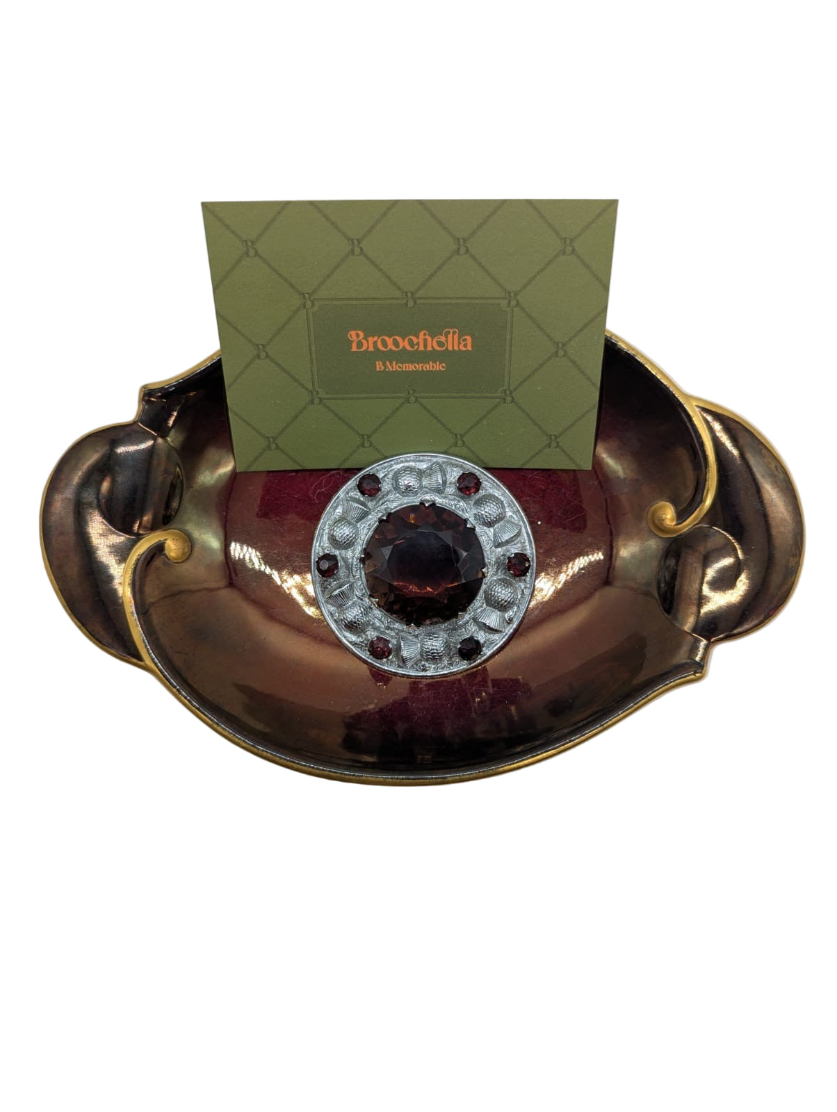 Highland Heather Amethyst Vintage Brooch Pin