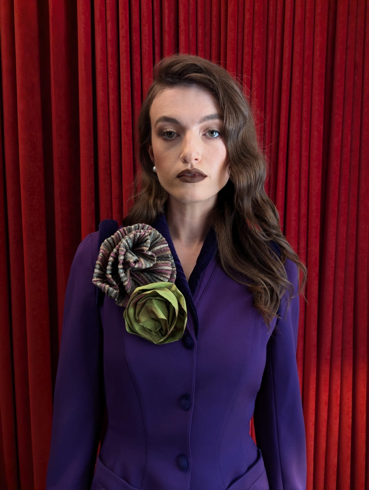 Isabella Rossellini Rosette Brooch
