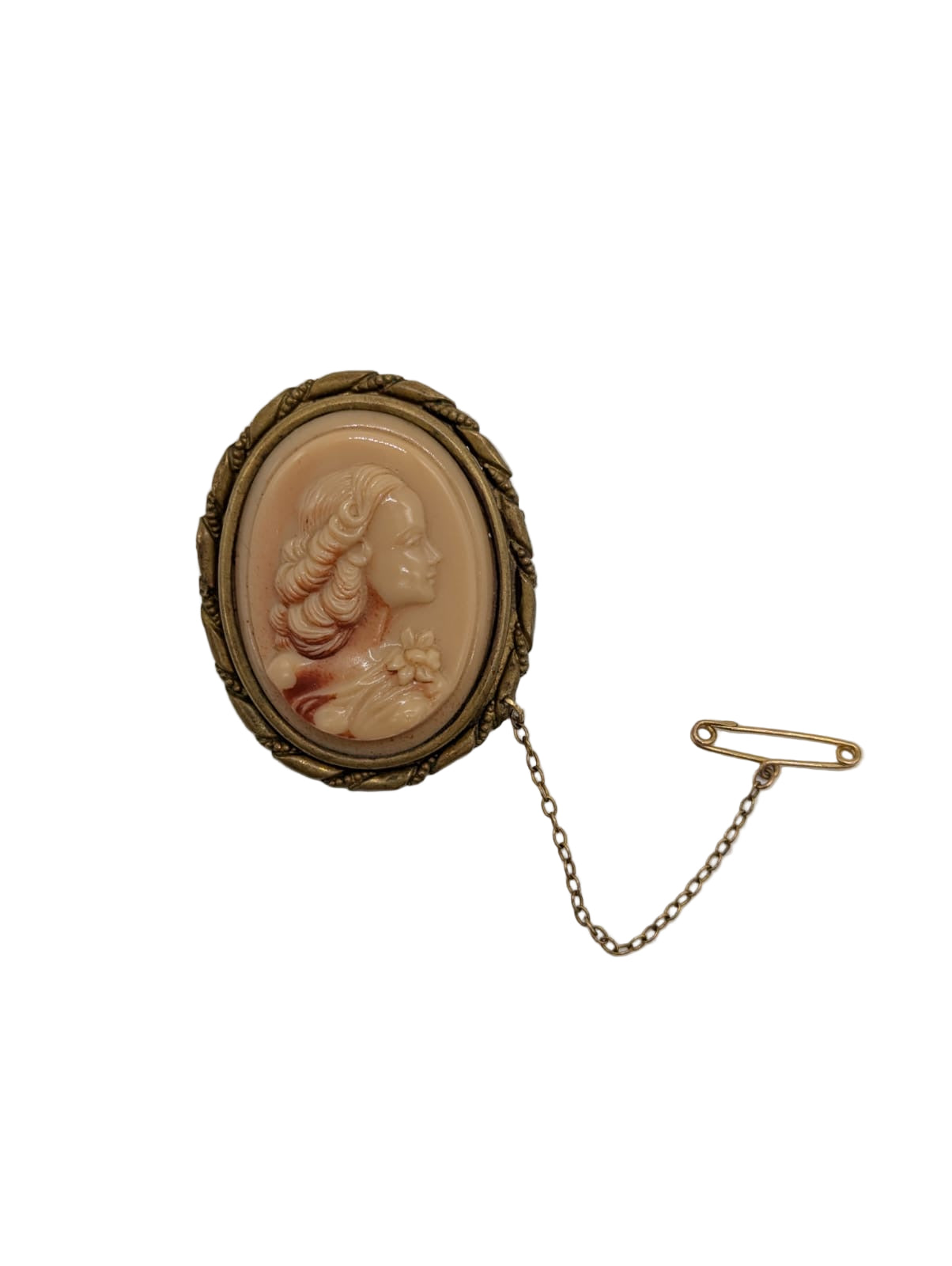 Cameo della Contessa Vintage Brooch Pin