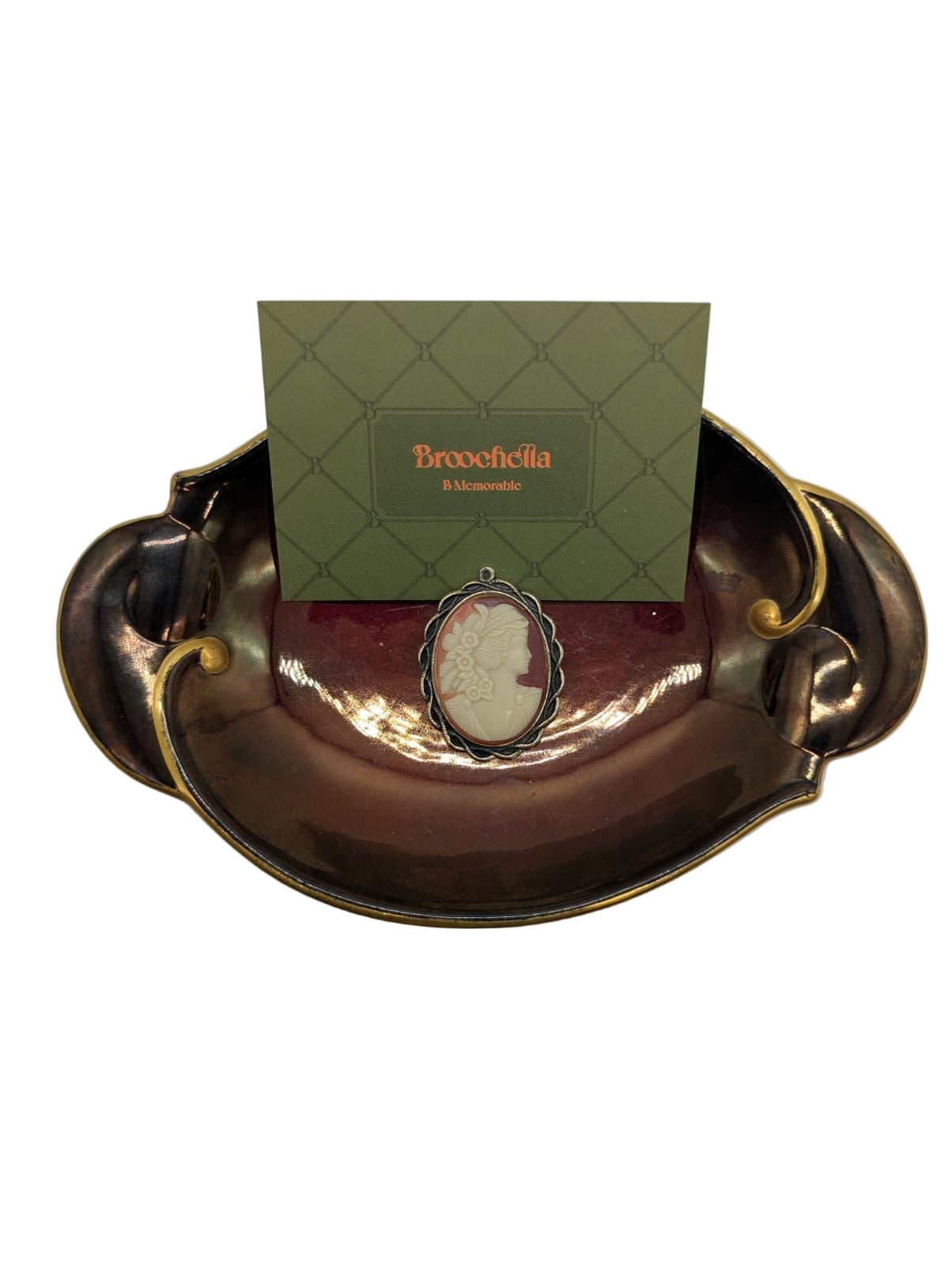 Flora di Sera Vintage Cameo Brooch Pin