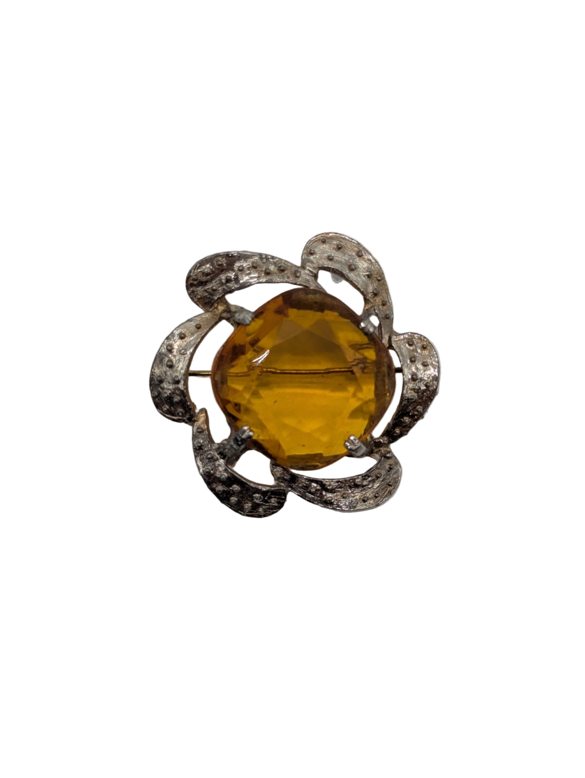 Golden Marigold Vintage Brooch Pin