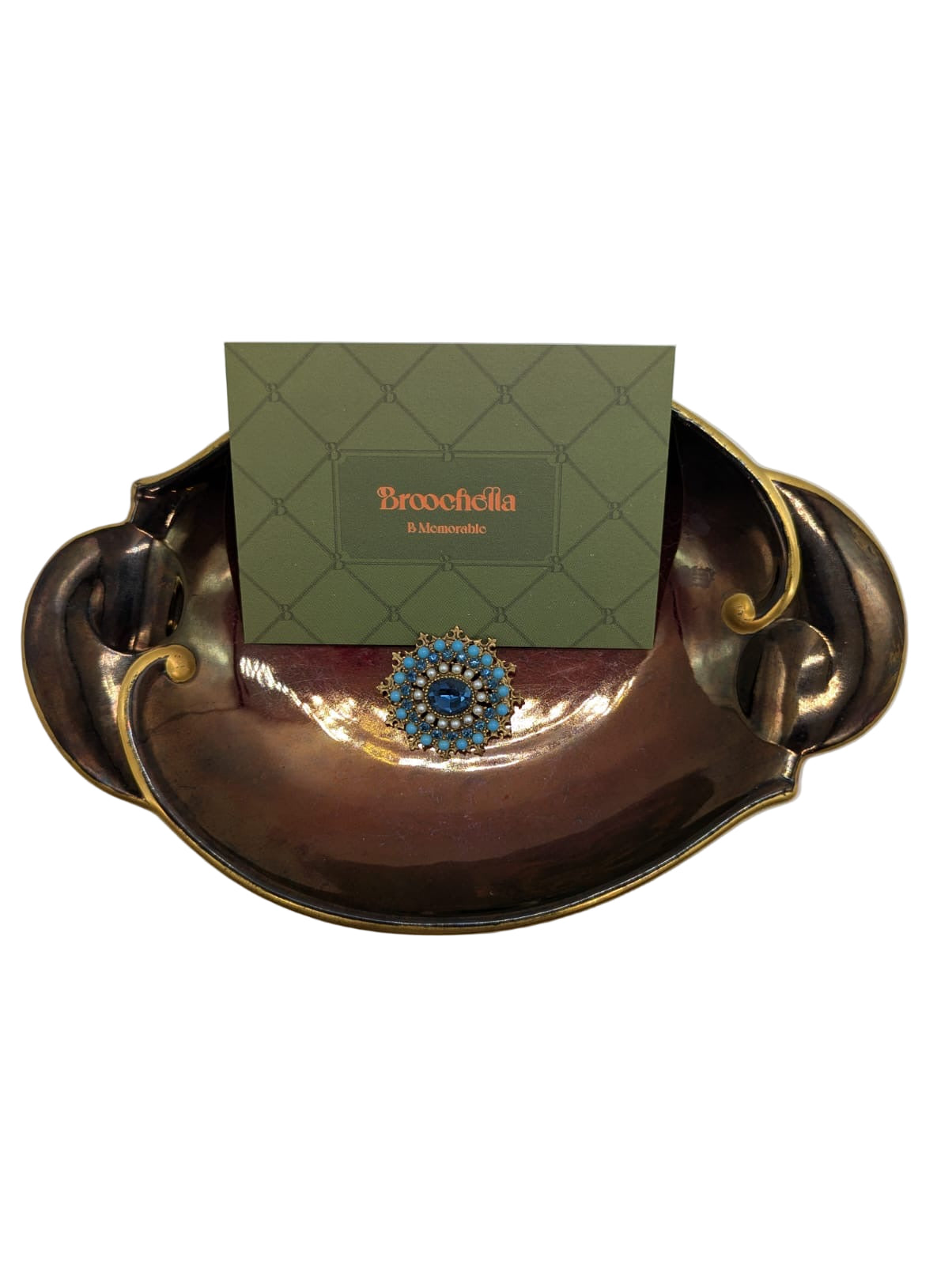 Capri Reginella Blu Vintage Brooch Pin