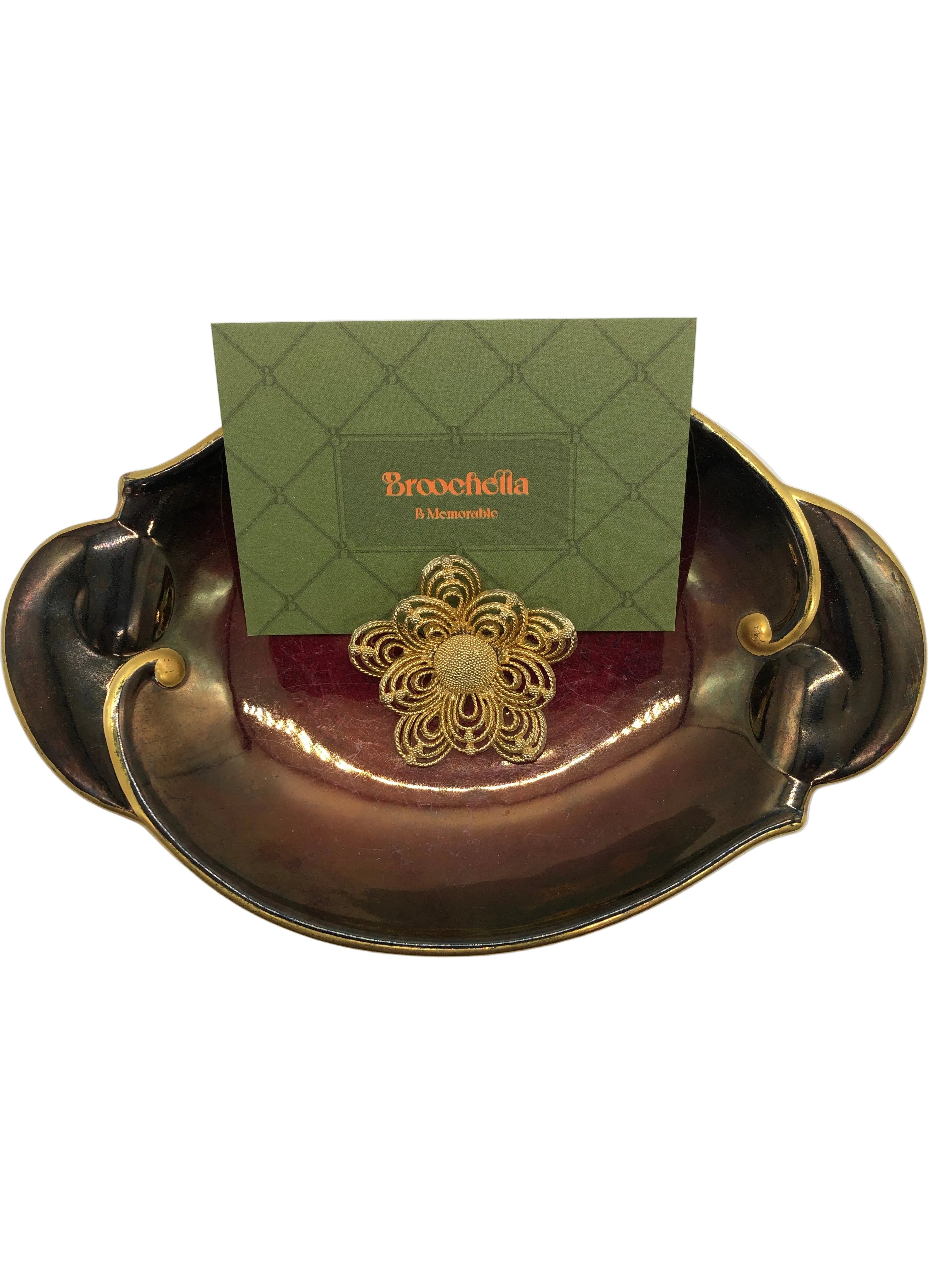 Fiore d’Oro Vintage Flower Brooch