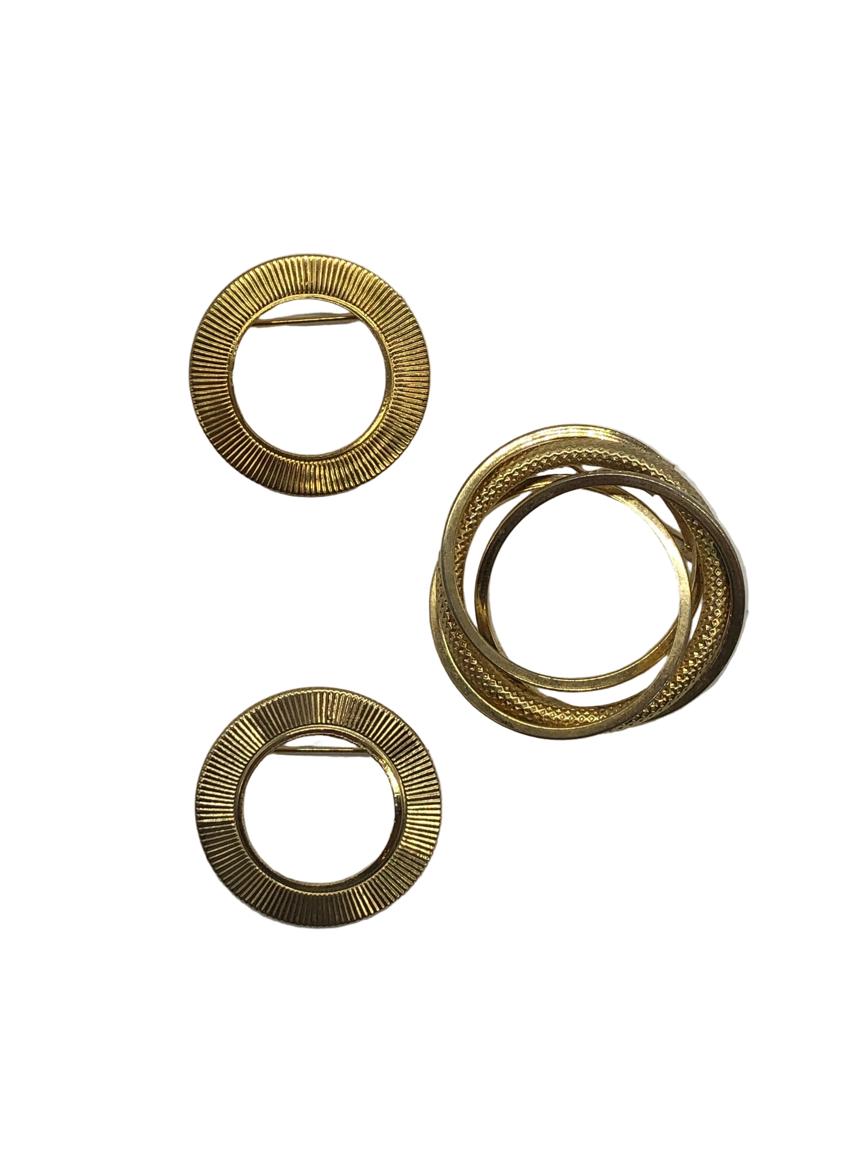 Anneaux d’Or Vintage Brooch Trio