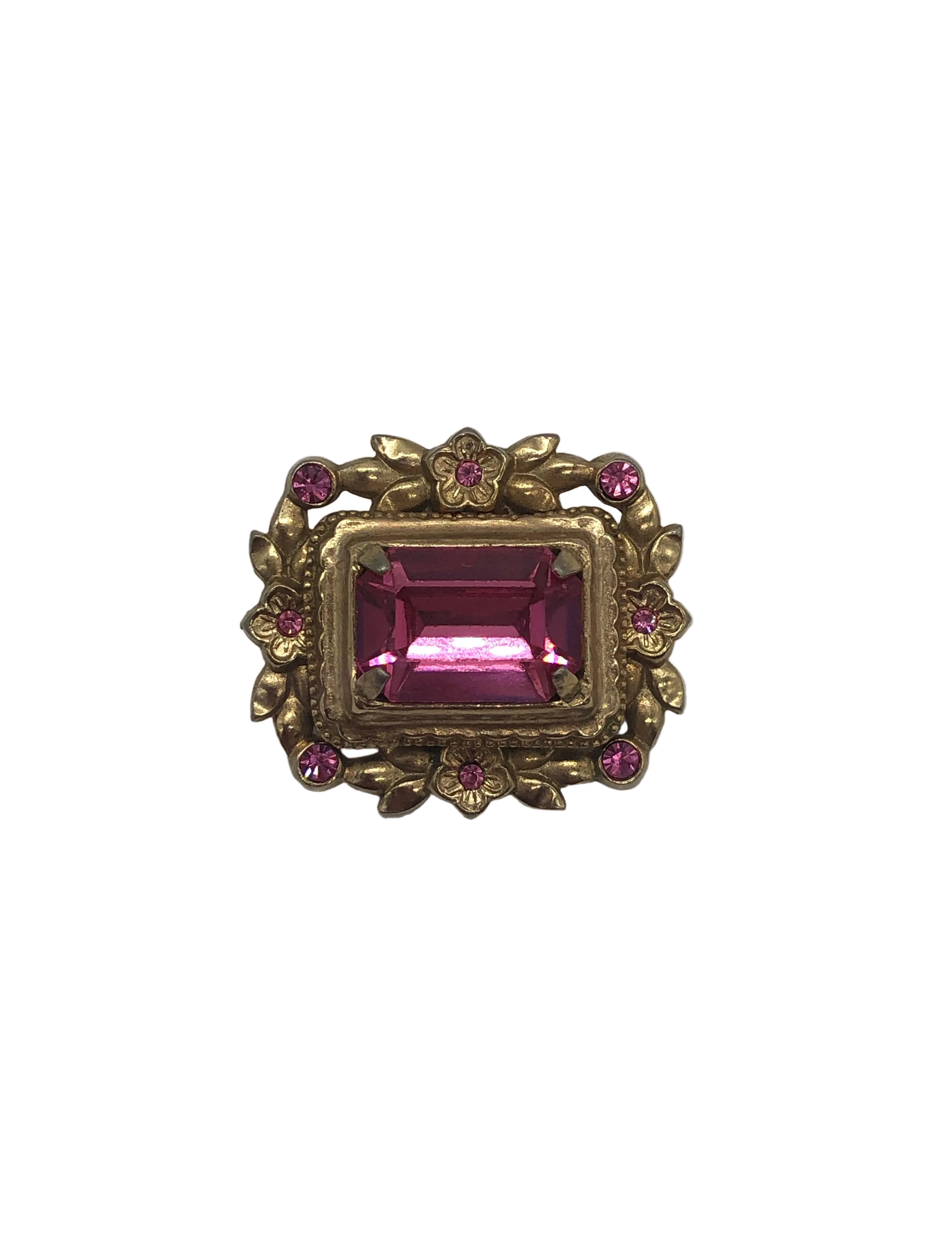Coro Rosette Éclat Vintage Brooch