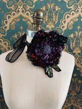 Load image into Gallery viewer, Fiore Luminosa - Luminous Flower Choker - Flower Brooch
