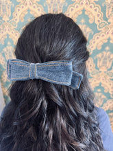 Load image into Gallery viewer, Denim Hair Bows
