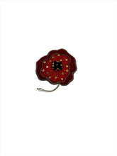 Load image into Gallery viewer, Poppy Hand-beaded Brooch
