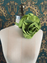 Load image into Gallery viewer, Bellucci_silk-flower-choker_large-chartreuse
