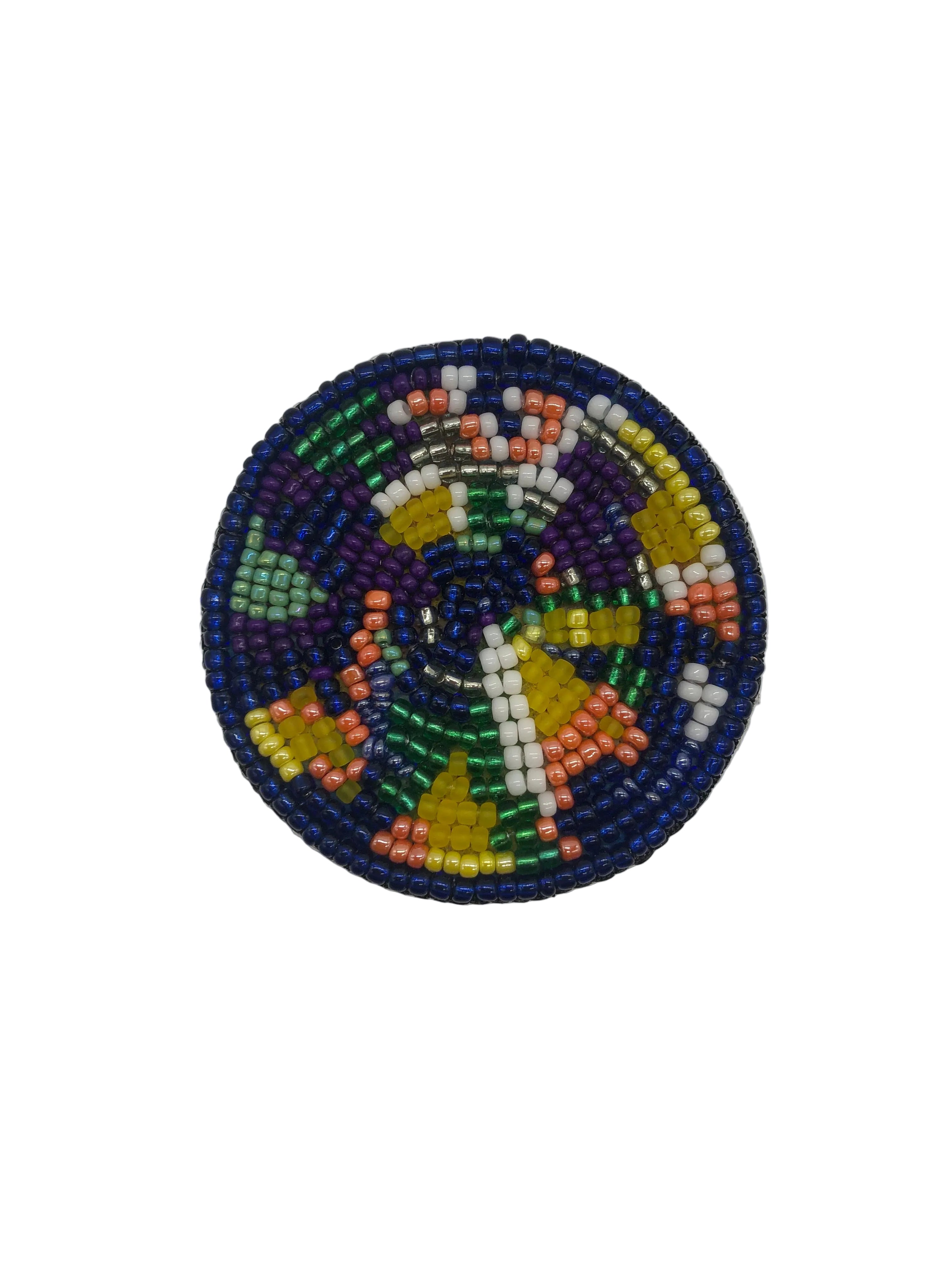 Broochella Men's Viva La Gioia brooch pin hand beaded multicolour handmade designer luxury Large