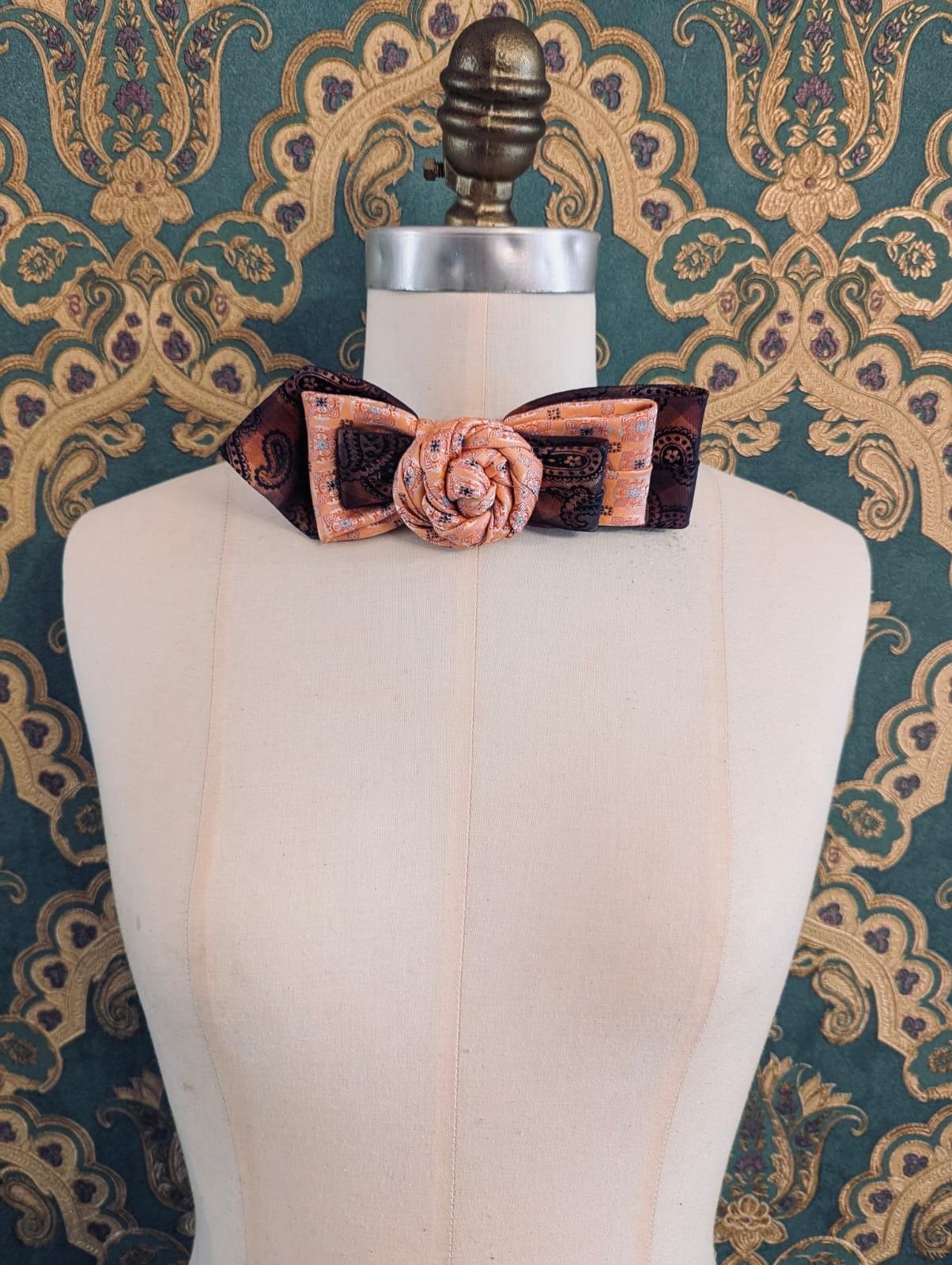 Broochella Bolivar cravatte tie brooch pin handmade up-cycled vintage designer luxury women’s men’s 