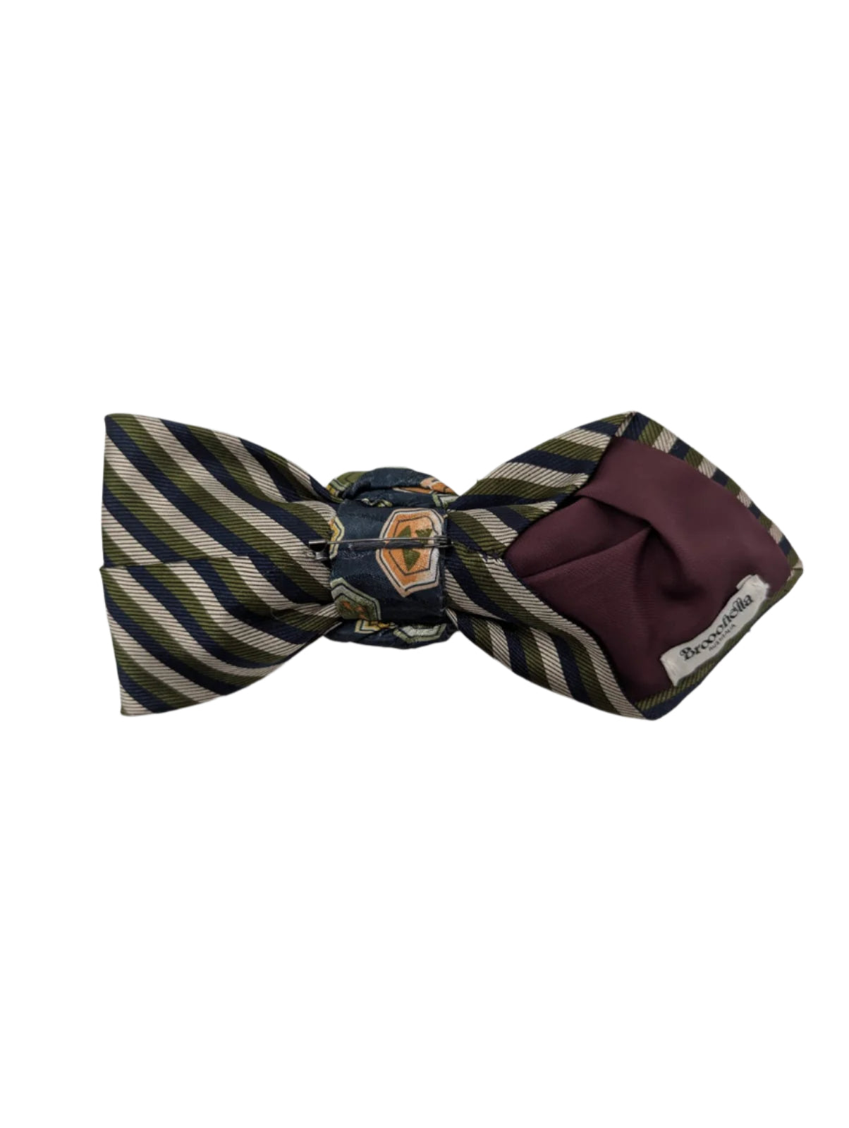 Broochella Bolivar cravatte tie brooch pin handmade up-cycled vintage designer luxury women’s men’s 