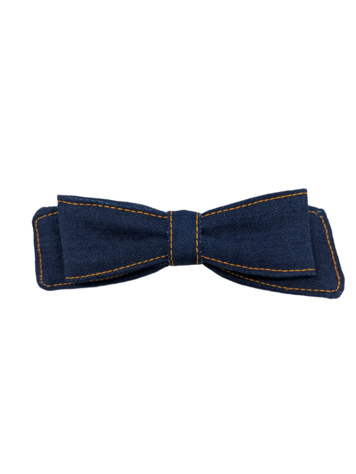Blue Denim Hair Bow Clip