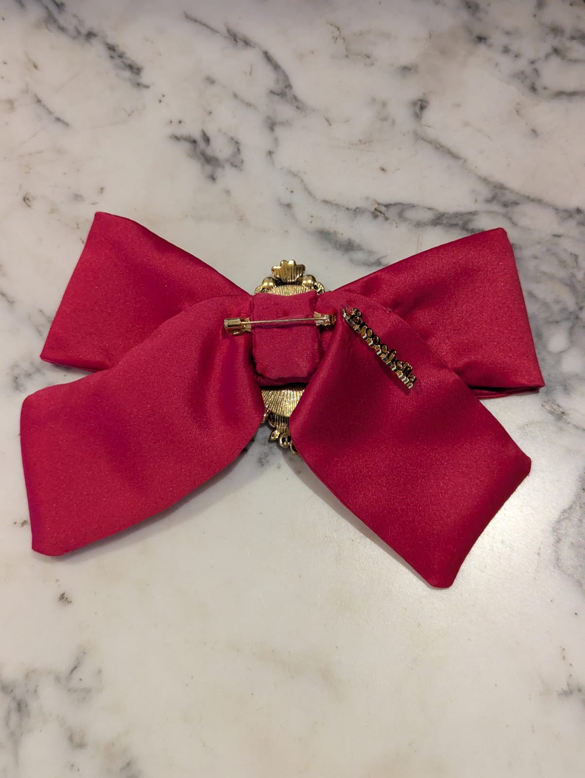 Broochella  Rosée Camée bow brooch pin cameo pink satin vintage luxury designer men's women's 