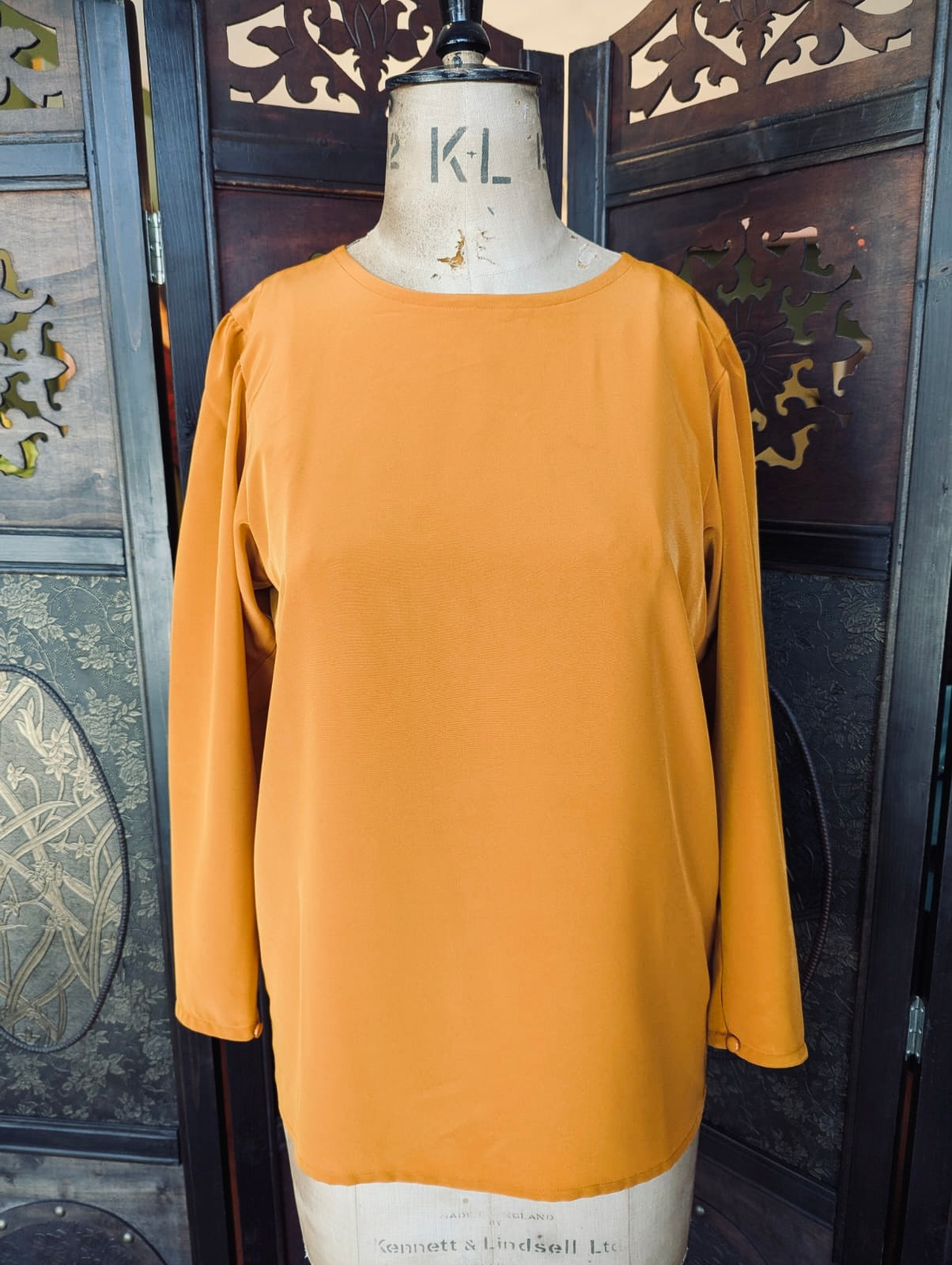Yves Saint Laurent Silk Long Sleeve Blouse – Size Small (Available in Blue & Orange)
