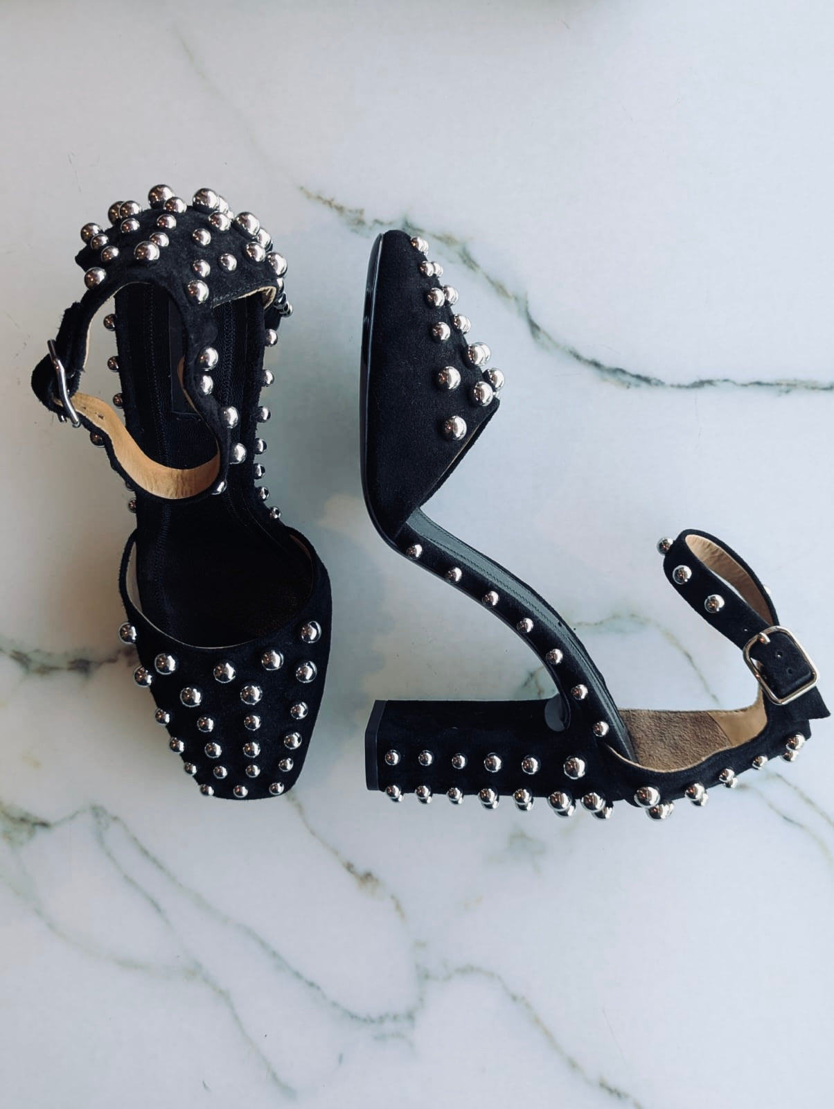 Alexander Wang Elise Studded Heels – Size 38 – New in Box
