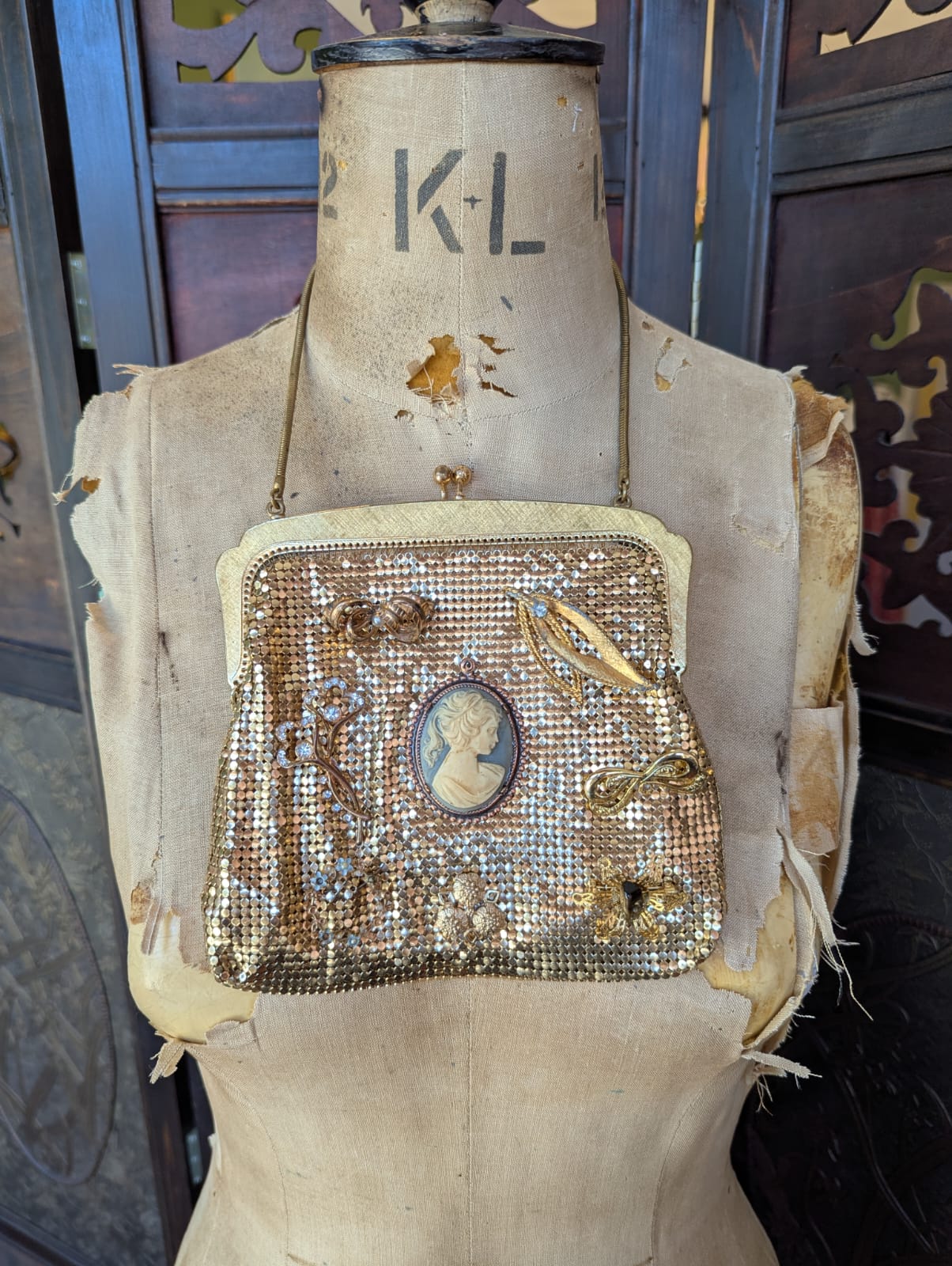 Maison Broche Étoile d’Or Embellished Vintage Oroton Bag