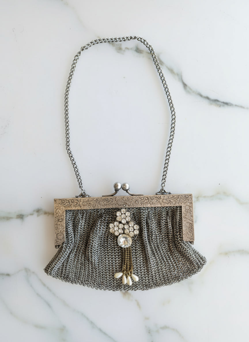 Maison Broche Bag- Bijou Argenté