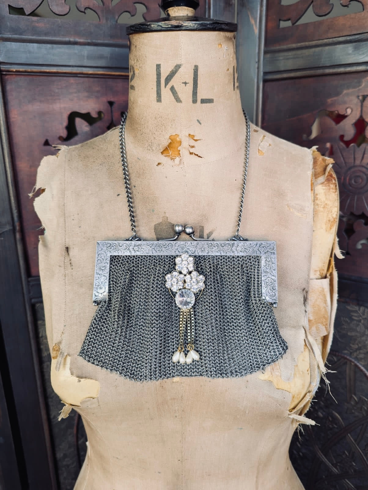 Maison Broche Bag Bijou Argenté