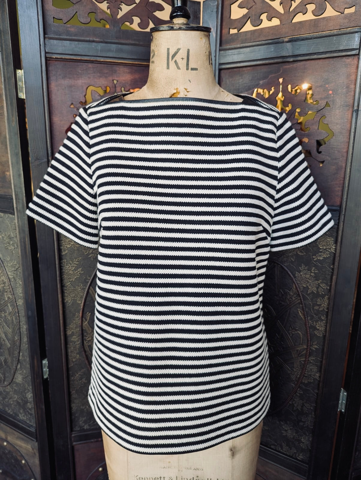 T by Alexander Wang Striped Top – Size US 4 | Cotton Blend