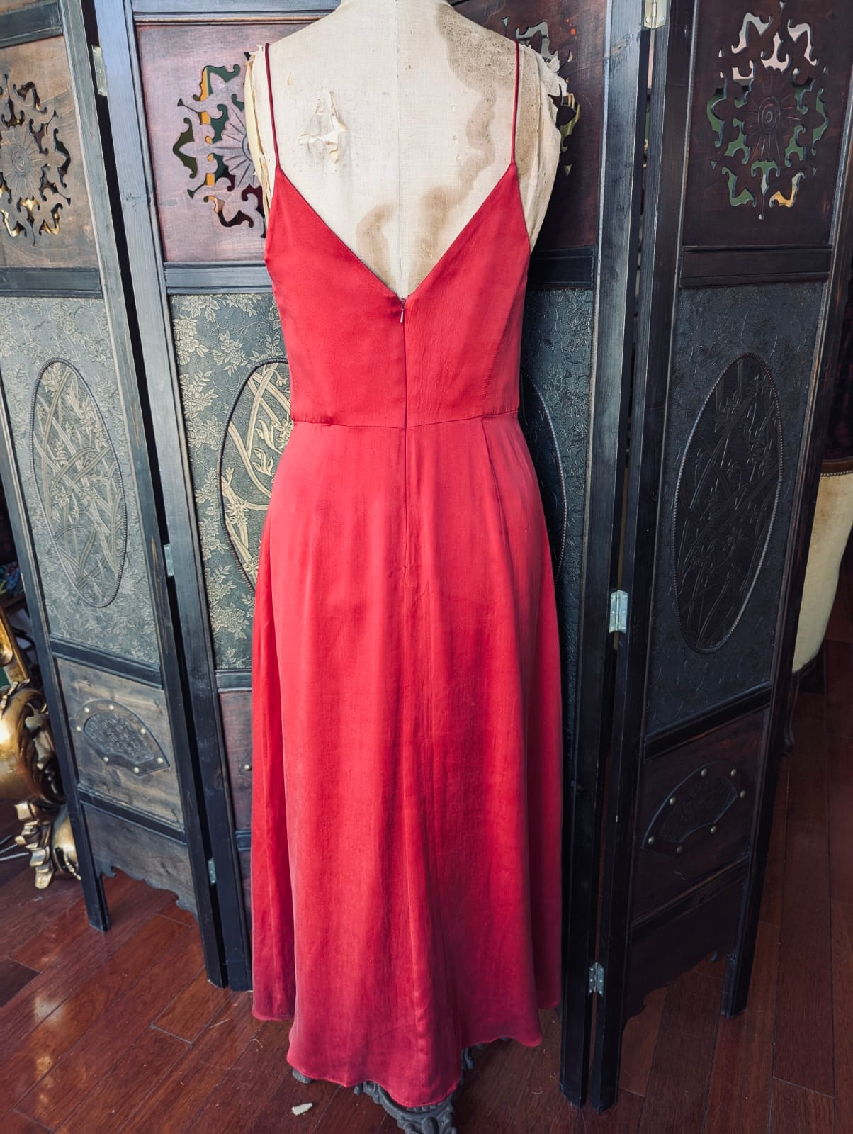 Zimmermann Red Silk Midi Dress – Size 2
