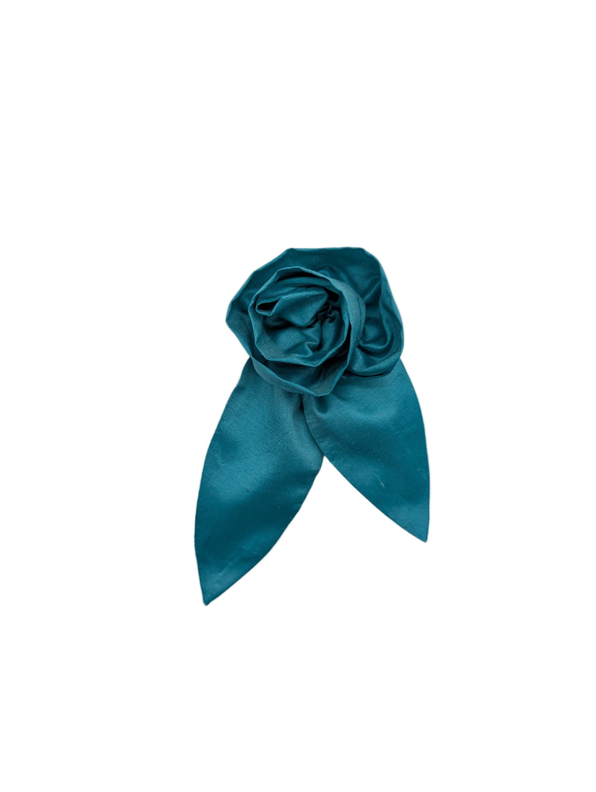 Broochella Petalo flower brooch silk handmade men's  luxury designer blue