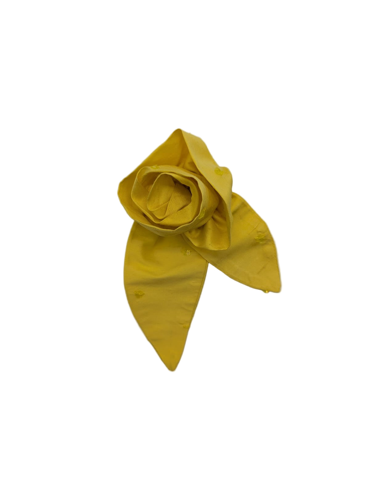 Broochella Petalo flower brooch silk handmade men's  luxury designer yellow