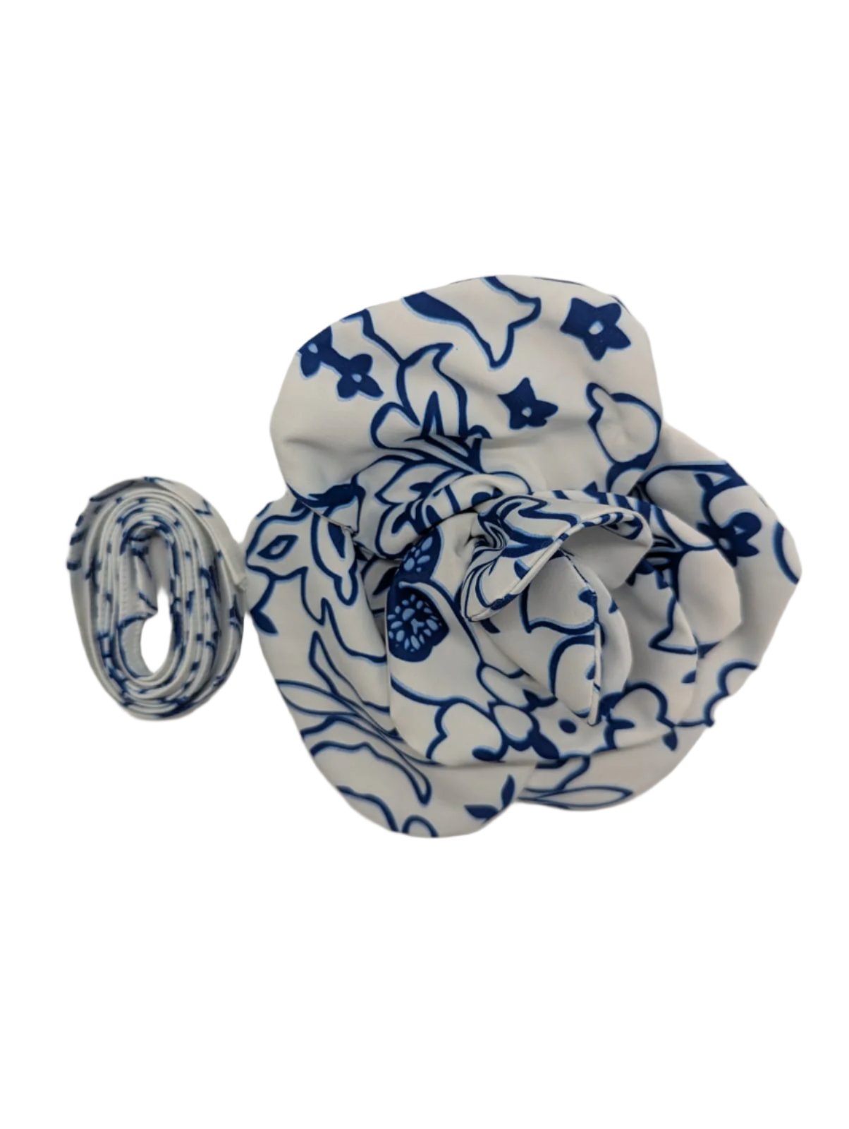 Broochella Electra flower brooch pink choker blue white print handmade designer luxury men’s women’s