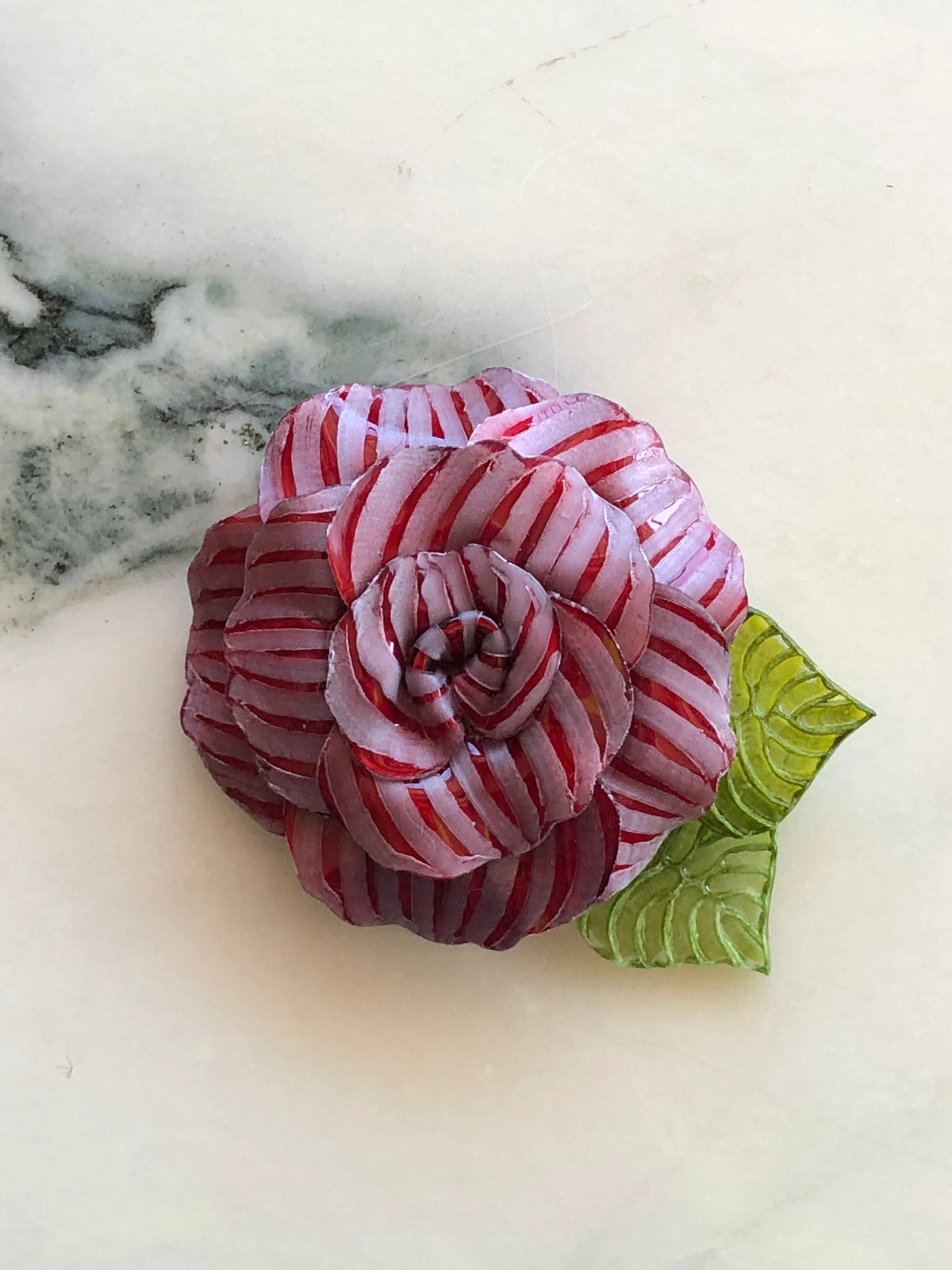 Fabrice Paris Camelia Flower Brooch