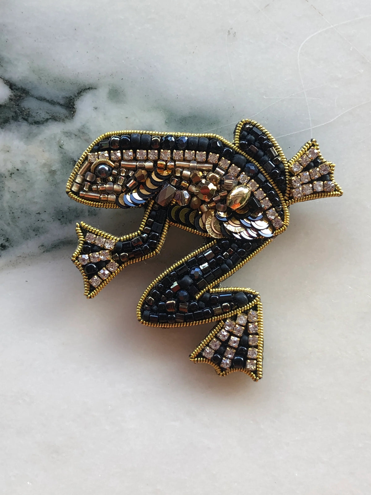 Rana Frog Brooch Pin